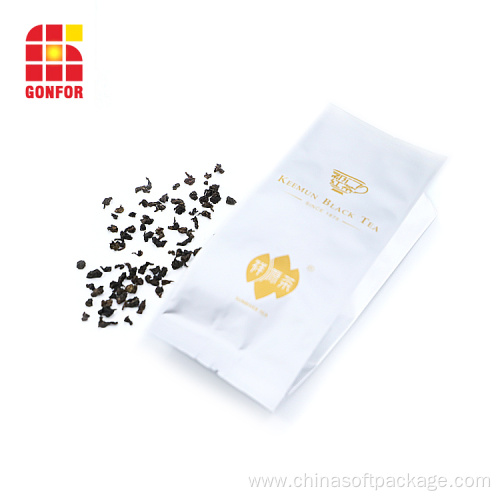 Custom printed aluminum foil side gusset bag for tea packaging